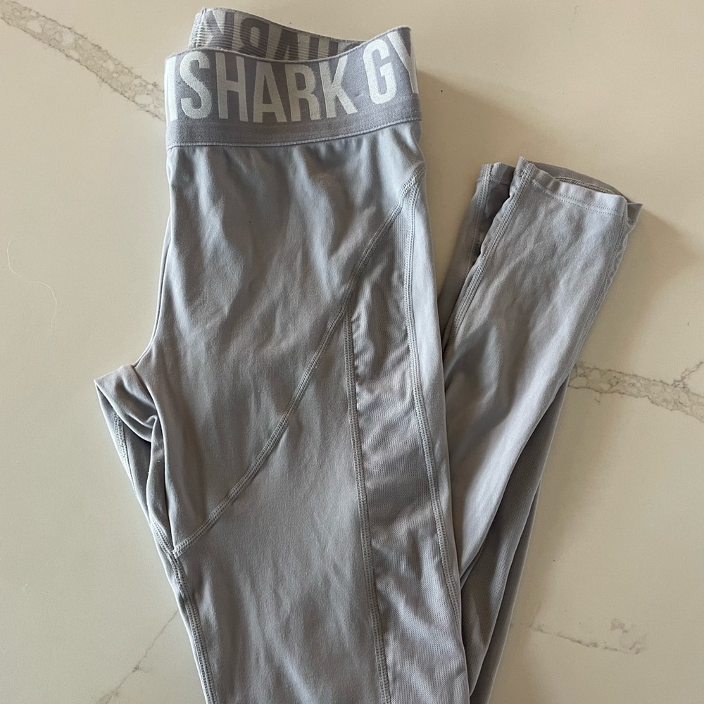 Gymshark leggings grey/purple size medium